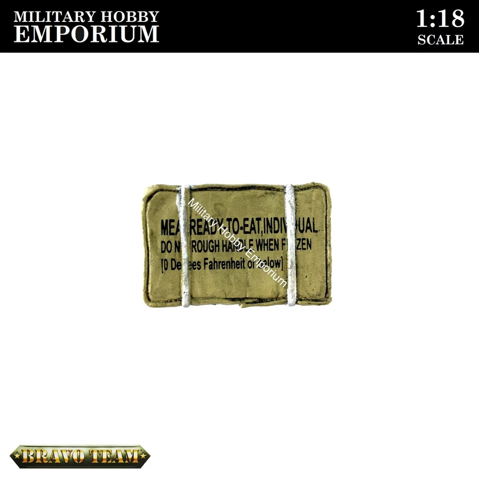 1:18 Unimax Toys Forces of Valor Bravo Team US Army MRE Supply Box Accessory - Image 3 of 3