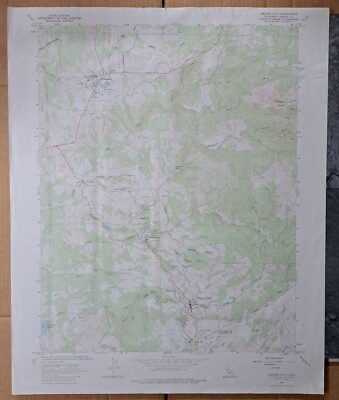 Amador Quad CA Plymouth Sutter Creek, Dry Town 7.5 ser. VTG USGS Topo Map 1962