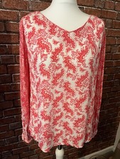 Image of White Stuff Rosewood Top Pink Multi Size 12