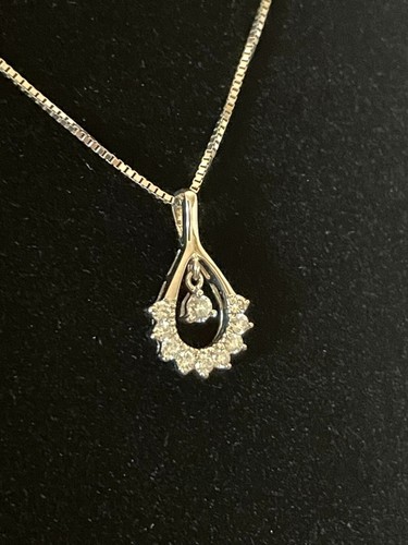 Schöner 0,4ct Hängel Diamant 18k Gold Anhänger 1,4 g - Bild 14 von 21