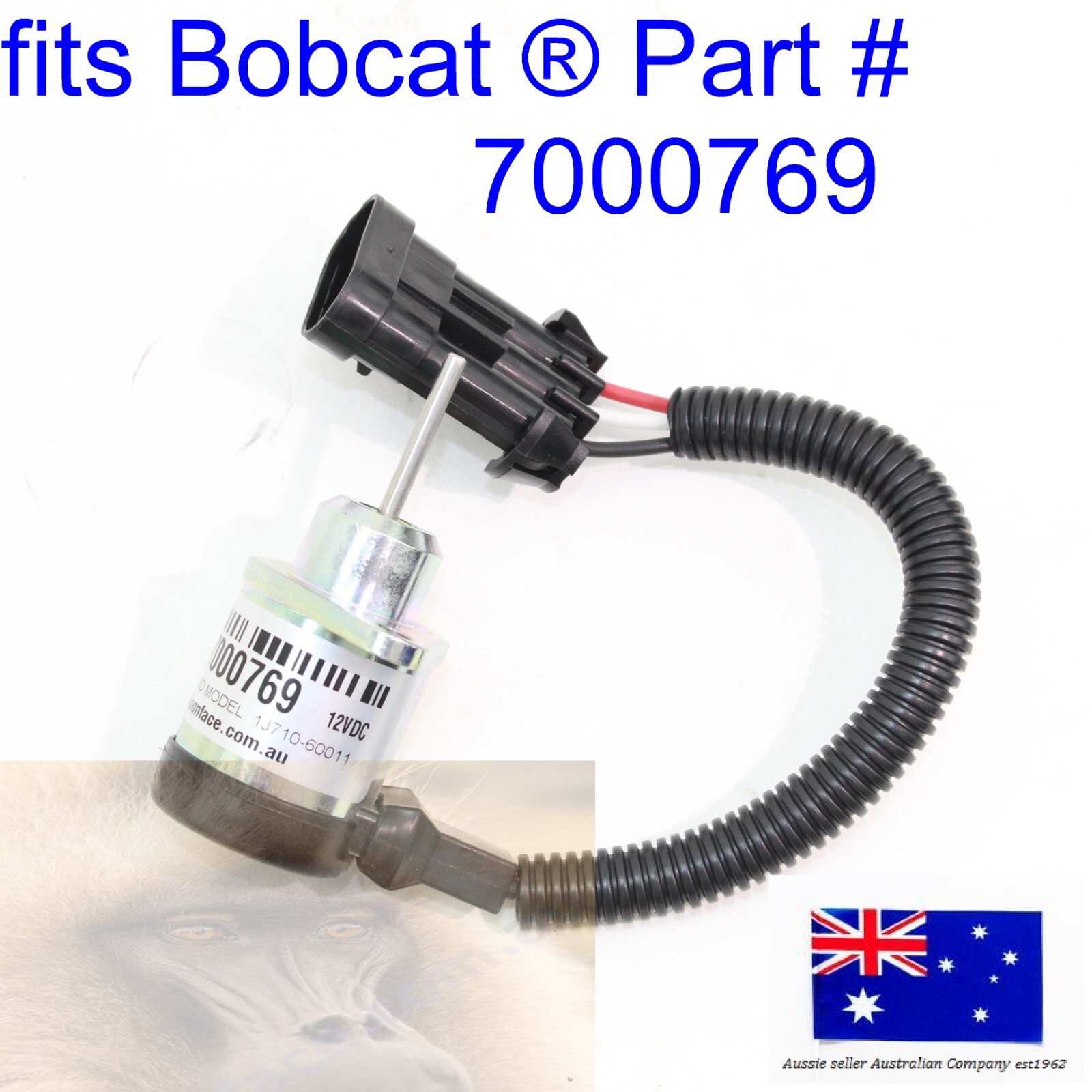 E-7000769 Fuel Shutoff Solenoid Fits Bobcat S550 T590 T630 T190 T550 T180