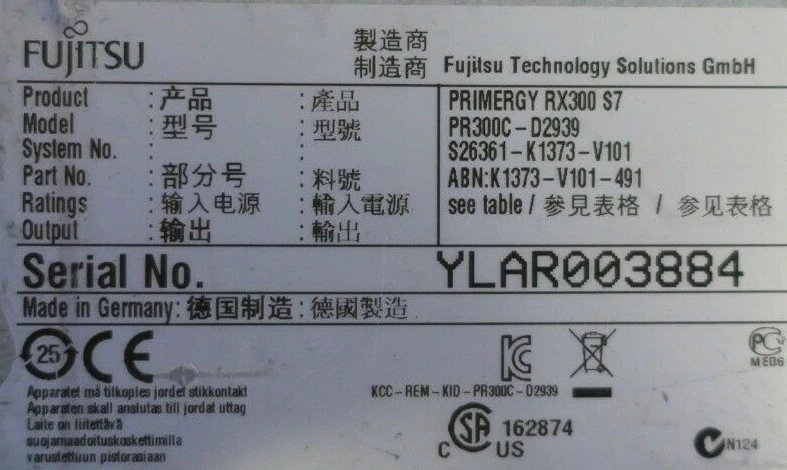 Fujitsu Primergy RX300 S7 2x Six-Core E5-2630L 2GHz 192GB Ram 6x 3.5" Bay Server - Image 3 of 3