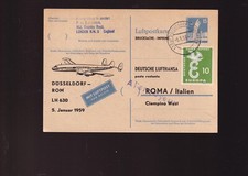 280764/ BERLIN GANZSACHE LUFTPOSTKARTE LUFTHANSA NACH ROM