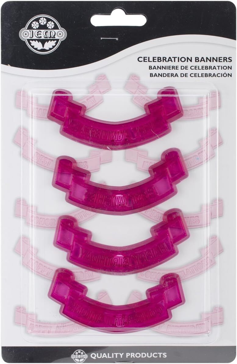 Резаки для праздничных баннеров JEM, набор из 4 штук