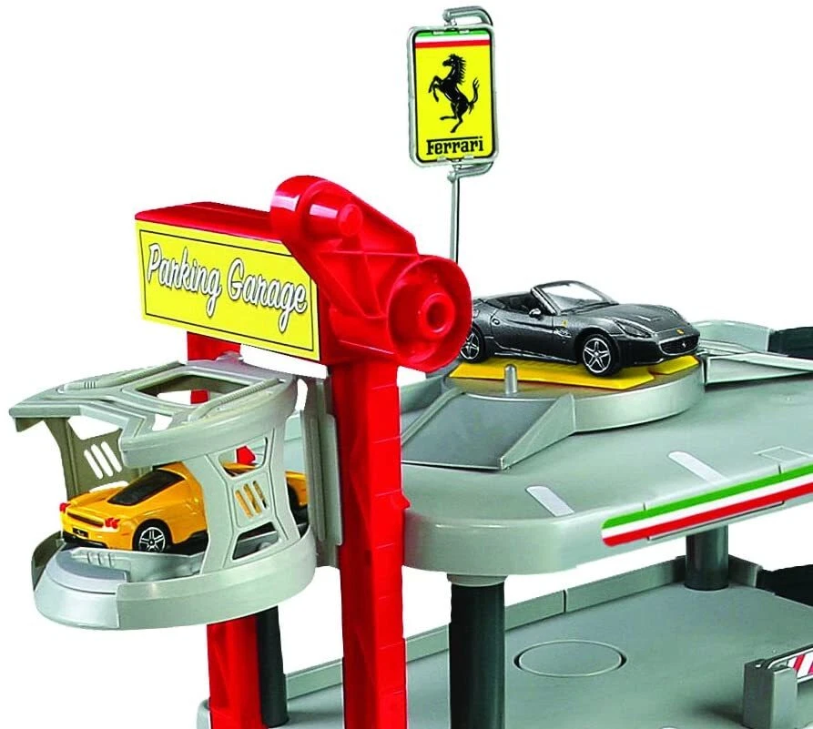 Bburago Ferrari Parkhaus inkl. 2 Fahrzeugen Parking Garage Spielzeugautos 1:43 - Bild 2 von 4