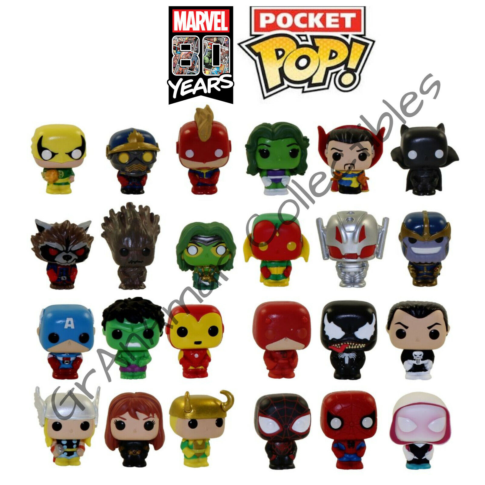 Gluren kruis Microbe Funko Marvel Pocket Pop 80th Anniversary Advent Calendar 2019 CHOOSE  Figure/Box | eBay