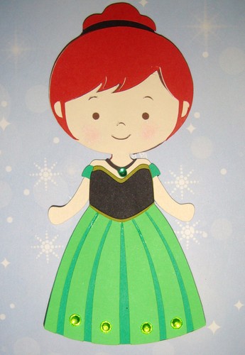 Frozen Anna Elsa and Olaf Paper Die Cut Paper Doll Scrapbook ...