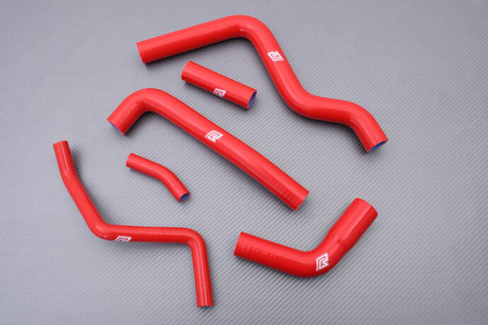 Kit Tuyaux Silicone Radiateur Rouge Haute Performance pour FZ6 2004
