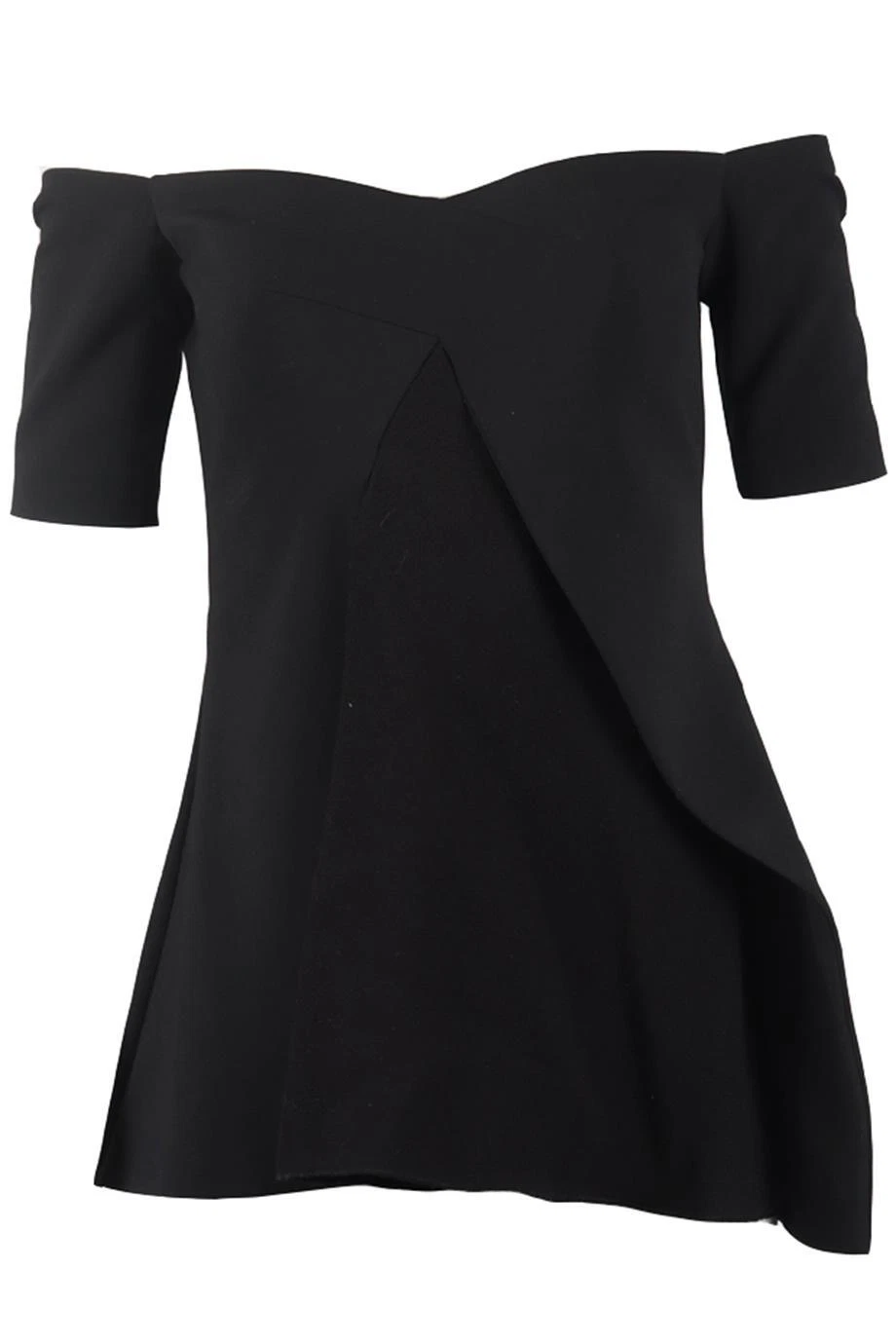 STELLA MCCARTNEY OFF THE SHOULDER WOOL BLEND TOP IT 42 UK 10