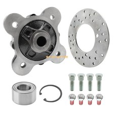 Rear Wheel Hub Bearing Studs Brake Rotor Kit for Polaris Ranger 900 1000 XP Crew