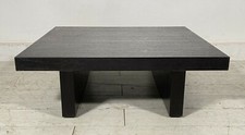 TAVOLINO CAFFE SALOTTO MODERNO DESIGN LEGNO NERO VINTAGE TABLE TAVOLO FUMO SALA