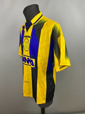 EVERTON 1996 1998 AWAY SHIRT FOOTBALL SOCCER JERSEY MENS UMBRO
