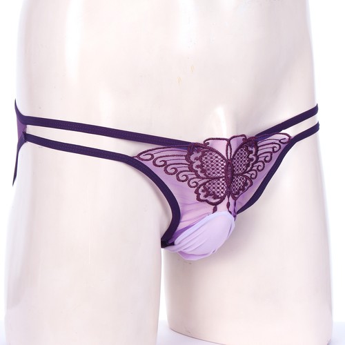 Set Reggiseno Uomo Sissy Frilly Arruffato Senza Ferretto Bralette con Mutandine Set Lingerie - Foto 32 di 48