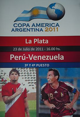 off. Programm Copa America 23.7.2011 Peru - Venezuela