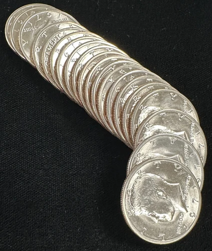 1971-D Kennedy Half Dollars BU Roll of 20