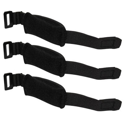 Hordion 3pcs Guitar String Mute Damper, Black Adjustable Bass black 