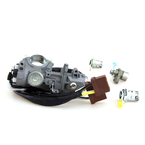 96 97 00 HONDA CIVIC 4D IGNITION STEERING DOOR TRUNK LID LOCK COMPLETE SET - Picture 2 of 6