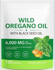 Oil of Oregano Softgels 6000mg, 120 Count | 2...