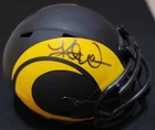KURT WARNER SIGNED AUTOGRAPHED ST LOUIS RAMS MINI HELMET / BECKETT COA / NFL HOF