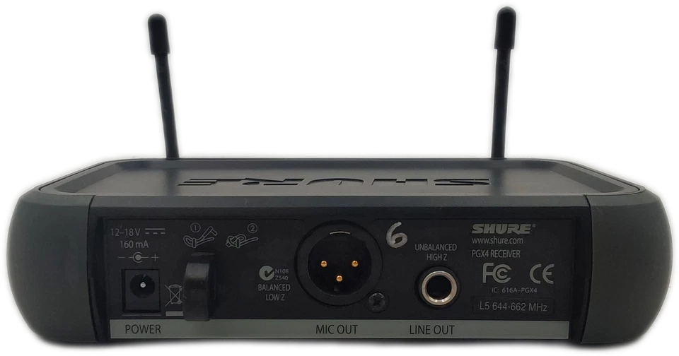 Shure PGX4 Wireless Mic Receiver  - Image 4 of 4