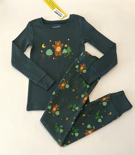 Old Navy Toddler Boy Pajamas 5T Pants Shirt 2 PC Set Cute Bear Pjs New