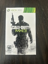 XBOX 360 Manual Only Call Of Duty MW3 Modern Warfare 3