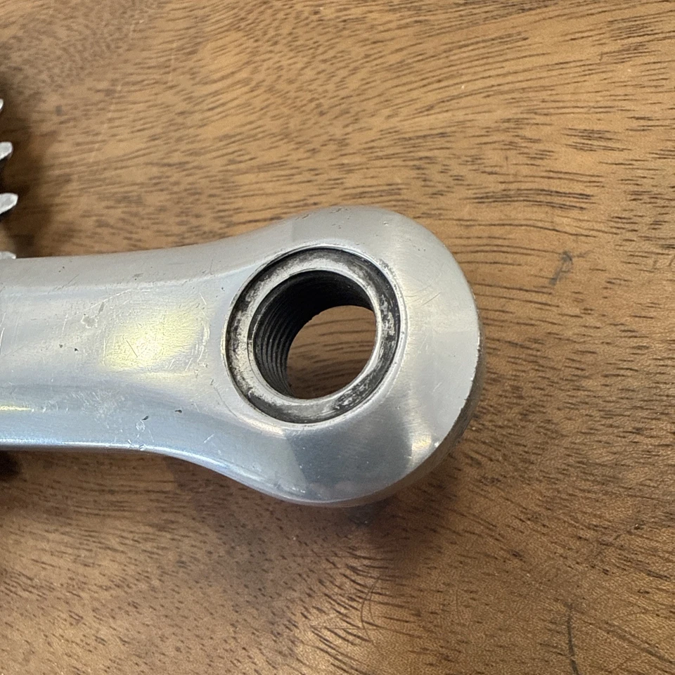 Juego de bielas para bicicleta de carretera MAVIC 631 Starfish Square Taper 175 mm hecho en Francia 52/38t Foto 3 de 4