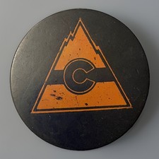 Colorado Rockies 1981 Viceroy Promo Puck &ndash; THE DENVER POST &ndash; Rare VINATGE NHL