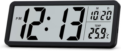 LCD Digitale Wanduhr Batteriebetrieben, 8,5 Zoll großes Display Digitaluhren w