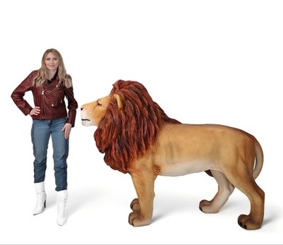Large Lion Statue - Life Size Lion Statue - Lion King Realistic Statue
