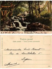 CPA ARGENTINA-Territorio del Chubut Rep.Arg. Cascada en la Quebrada (349994)