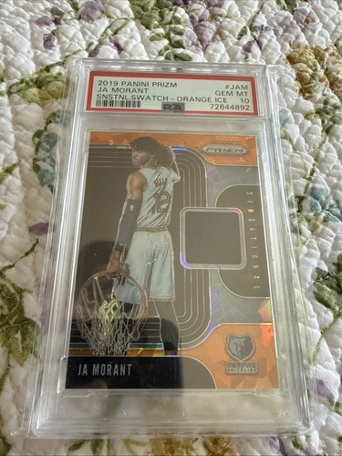 2019 Ja Morant Sensational Swatch Orange Ice Ss-jam Psa 10