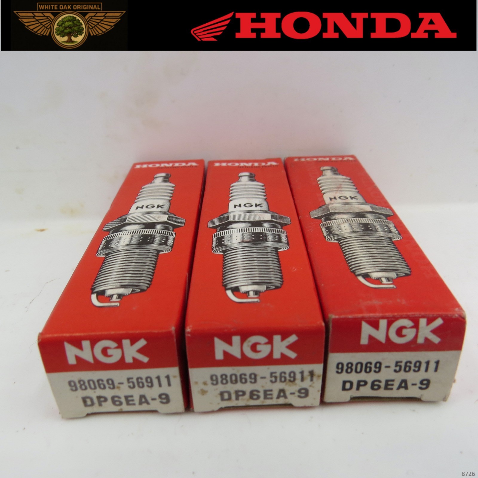 3 OEM HONDA 98069-56911 , DP6EA-9 NGK - 1068 - Standard Spark Plug