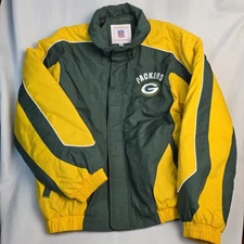 Vtg Y2K Green Bay Packers G-III NFL Insulated Puffer Jacket Men's XL
