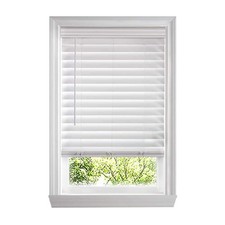 Home Decorators White Cordless Premium Faux Wood Blinds 63 in. W x 64 in. L