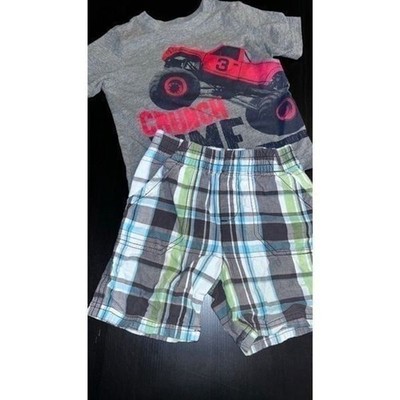 Children s place tshirt and pants boys 2T grey