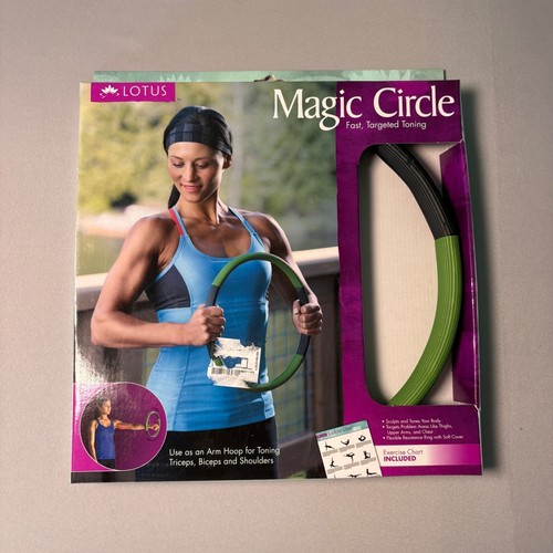Lotus Magic Circle Pilates Ring 12.5 Inch Resistance Exercise Fitness Hoop Green