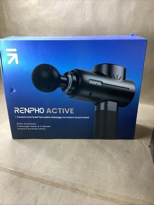 RENPHO RP-GM171 Active Handhled Body Massager Gun - Blue (New/open box)