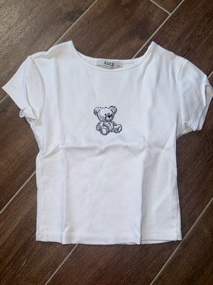 XSide Tishirt Rippshirt Weiß Gr. XS Damen Mädchen Neu