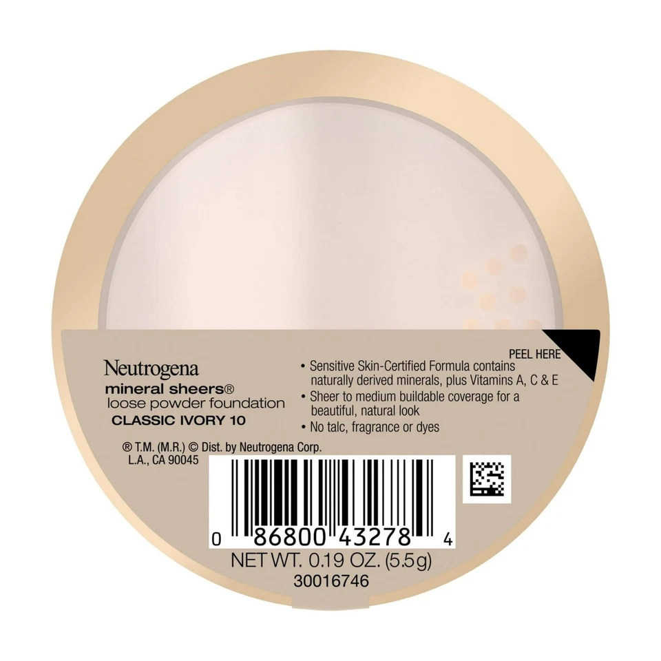 Neutrogena Mineral Sheers Loose Powder Foundation 10 - Classic Ivory - Image 3 of 4