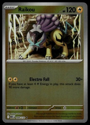 Raikou #048/132 ME01: Mega Evolution Reverse Holo Pokemon