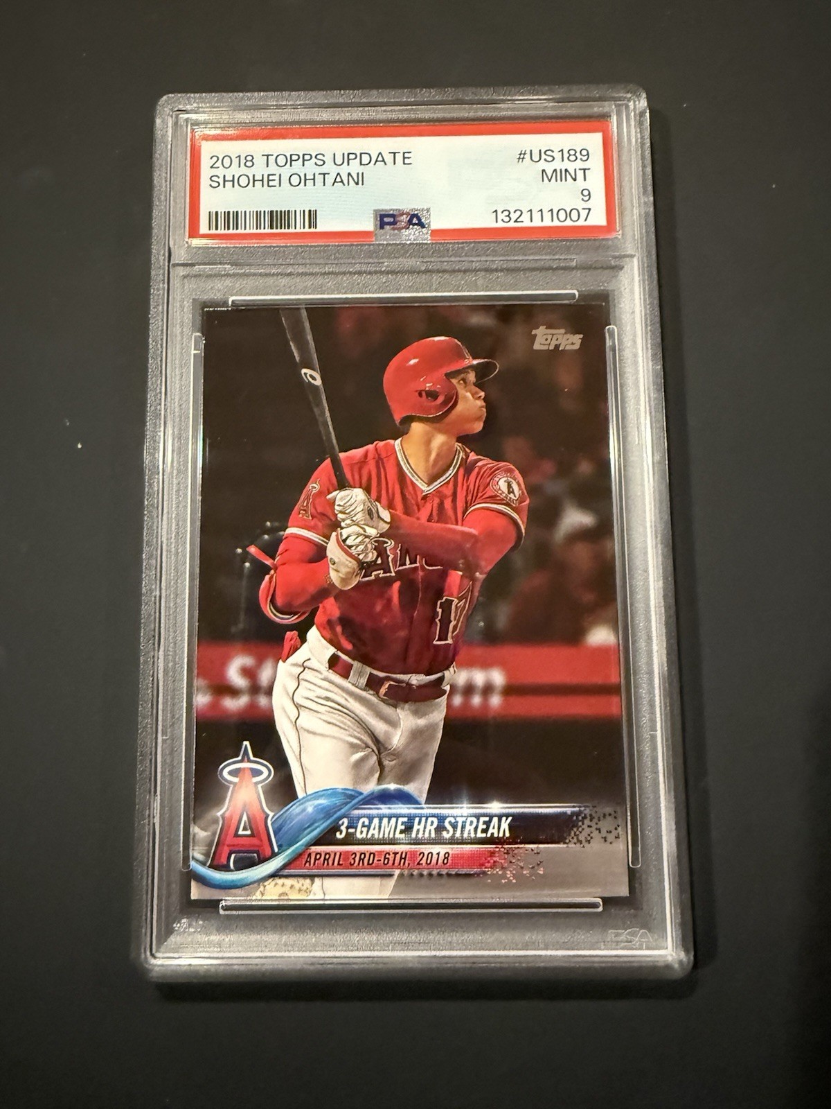 2018 Topps Update #US189 Shohei Ohtani PSA 9 Rookie RC MINT