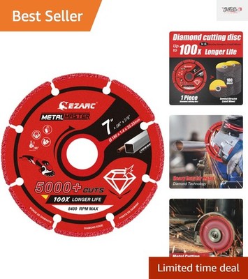 Industrial 7'' x 7/8'' Diamond Cut-Off Wheel - Lasting Precision for Metals