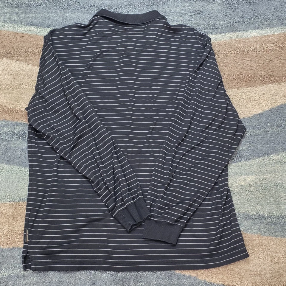 Donald J. Trump Signature Collection Men’s Long Sleeve Polo Shirt Black Size M - Image 2 of 4