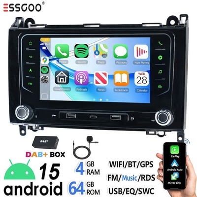 DAB+ Android15 Für Benz B Klasse W169 W245 Vito W639 Carplay Autoradio 4+64G GPS