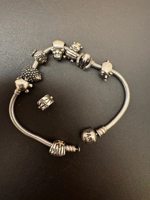 PANDORA Charm Gold, Silber