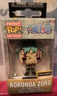 Funko Pop Keychain Roronoa Zoro Hot Topic Exclusive One Piece FREE US SHIPPING