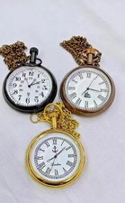 Lot of 3 vintage elgin pocket Watch Collectible Antique Brass Pocket Watch GIFT