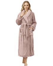 Premium Womens Robe, Plush Fleece Long Bath Robe for Women, Fluffy Soft Women...