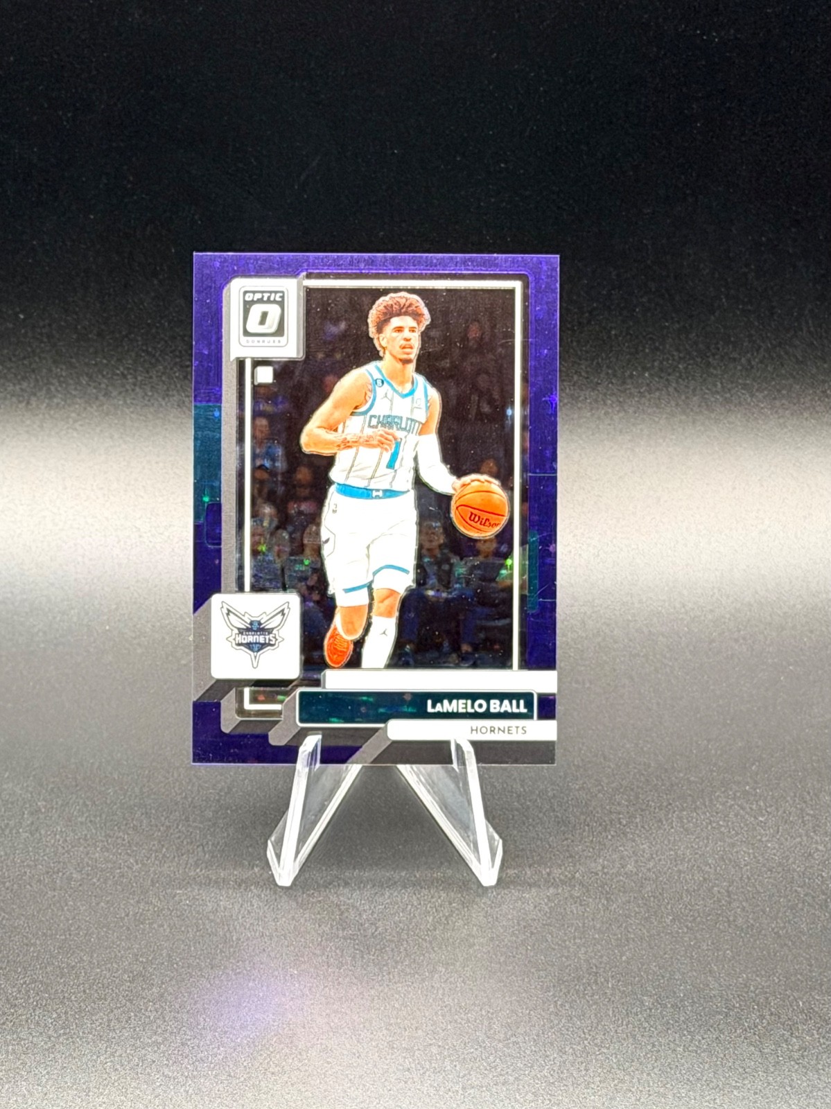 LAMELO BALL 2022-23 Panini Donruss Optic #42 Purple Stars FOTL Prizm 10/17